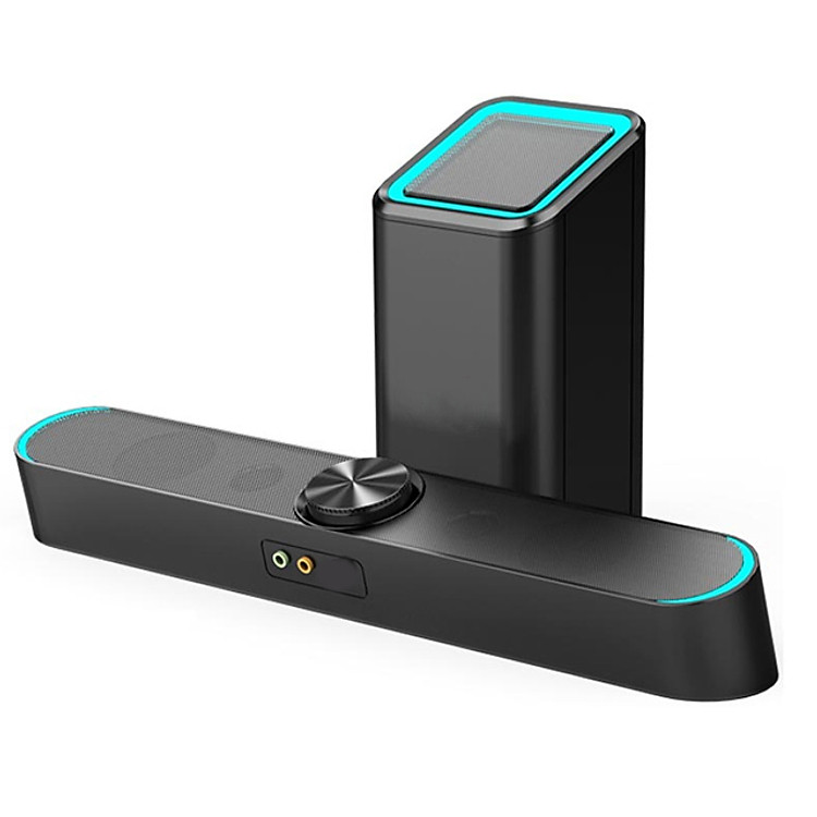 Loa Thanh Siêu Trầm Bluetooth Gaming Soundbar D238 Hỗ Trợ BASS, Cổng Kết Nối USB, Jack 3.5 Dùng Cho Máy Vi Tính PC, Laptop, Tivi