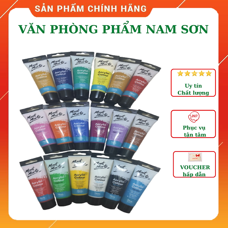Màu Acrylic Colour Signature MONT MARTE (18 màu)
