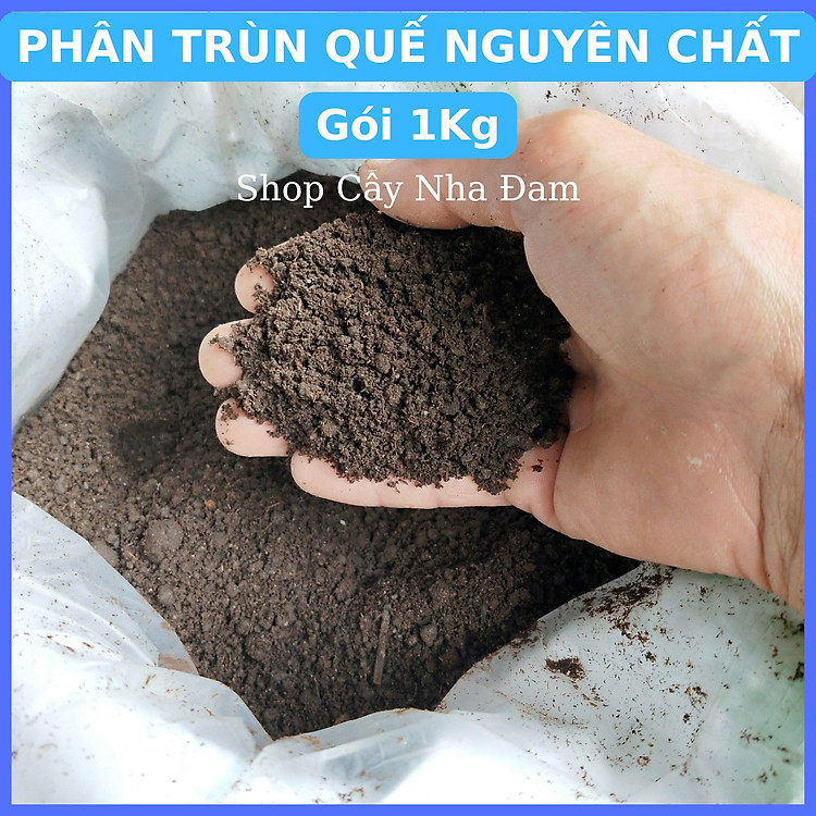 Phân Trùn Quế Hữu Cơ Cao Cấp, Đã Qua Xử Lý Sàng Lọc Và Giảm Ẩm, Chuyên Rau Sạch Cây Kiểng ( Gói 1Kg)