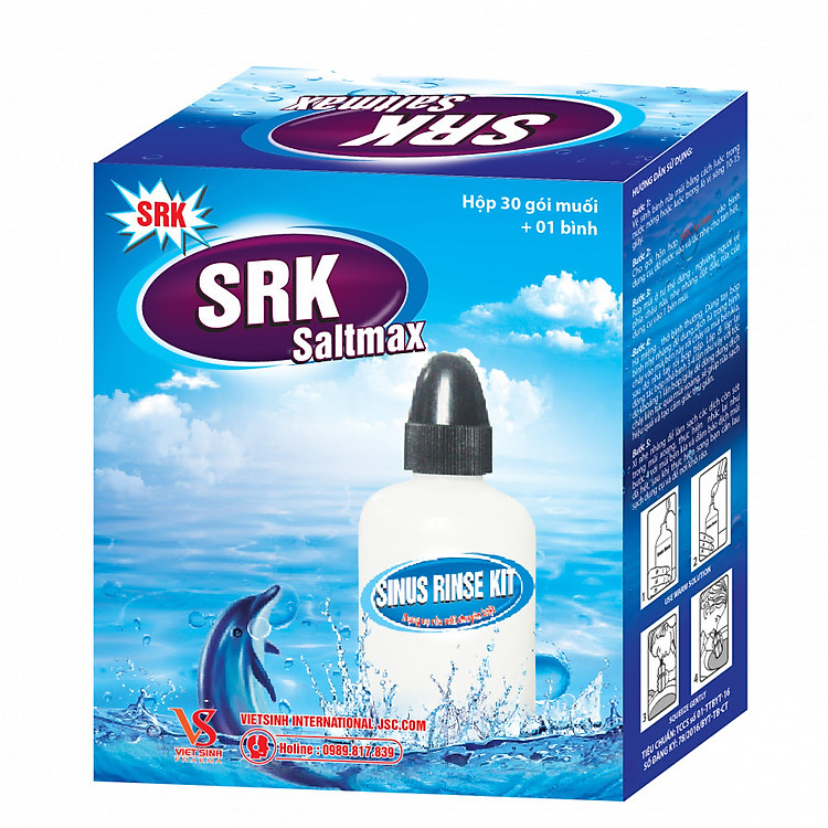Bình Rửa Mũi Kèm Muối SRK Saltmax