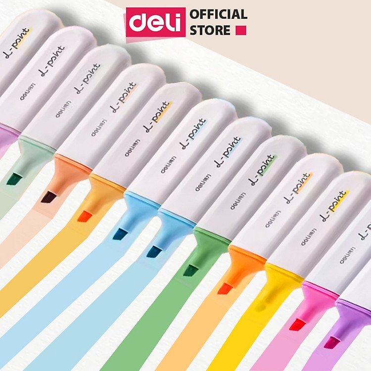 Bút Highlight Deli Nhiều Màu Dạ Quang Pastel