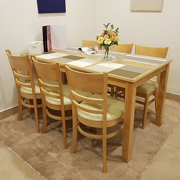 Bộ Bàn Ăn Ulsan 6 Ghế IBIE DTULS6