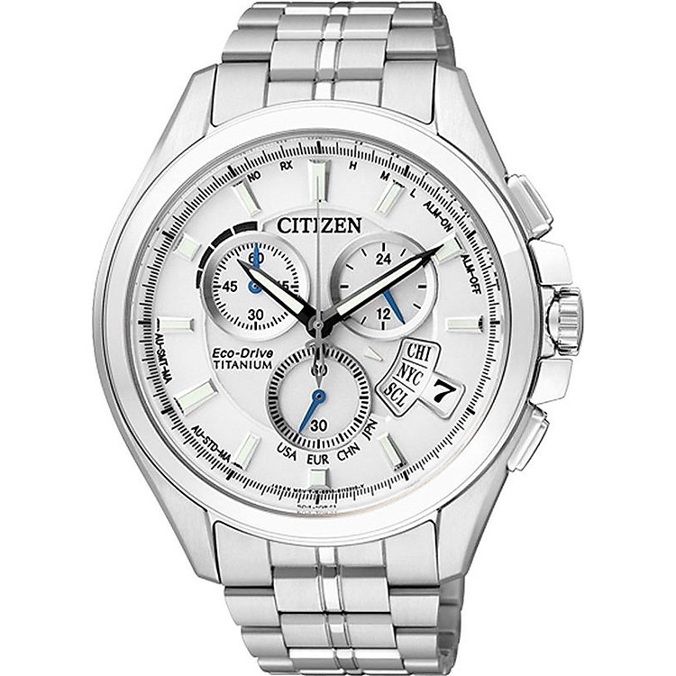 Đồng Hồ Nam Dây Titanium Citizen BY0051-55A (44mm) - Trắng