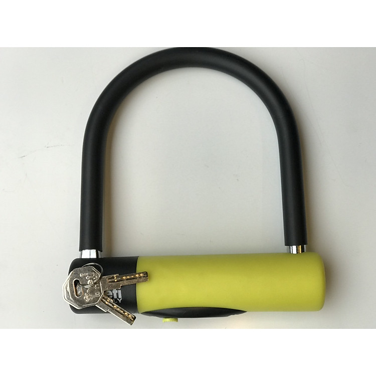 Khóa U khóa bánh xe máy chống cắt YT vàng nhập khẩu Đài Loan