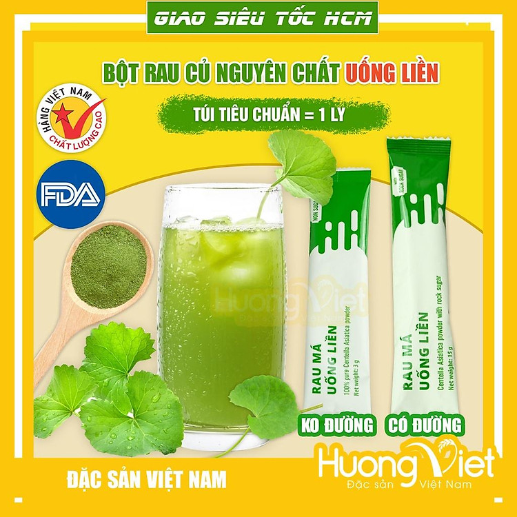 Bột rau má sấy lạnh, bột rau cần tây sấy lạnh nguyên chất Quảng Thanh giúp thanh nhiệt, tiêu chuẩn Châu Âu