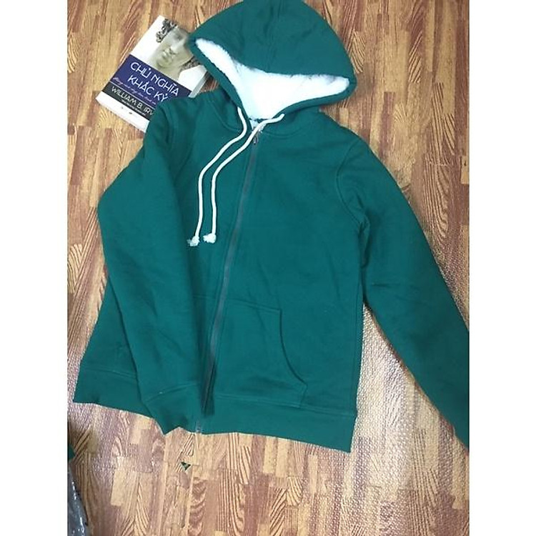 Áo hoodie zip nỉ bông vnxk, áo khoác nỉ bông