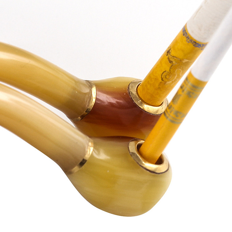 Tẩu thuốc sừng kiểu nhỏ (Màu vàng) - Ảnh 3