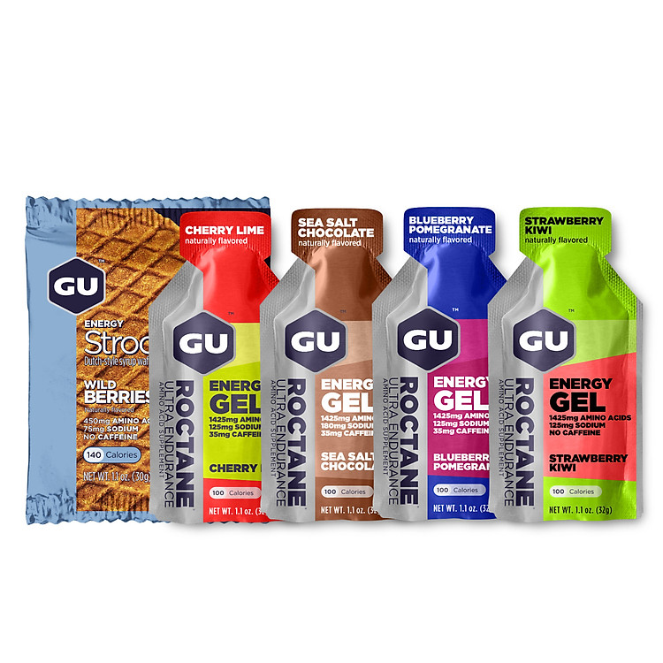 Combo Năng Lượng GU Energy - Mixed Combo Roctane Gel & Bánh Quế Stroopwafel (Giao vị ngẫu nhiên)