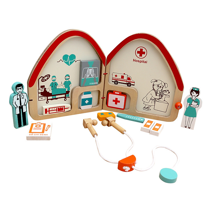 Đồ chơi Bé tập làm bác sĩ Chính hãng Tiết kiệm - Hình ảnh 3