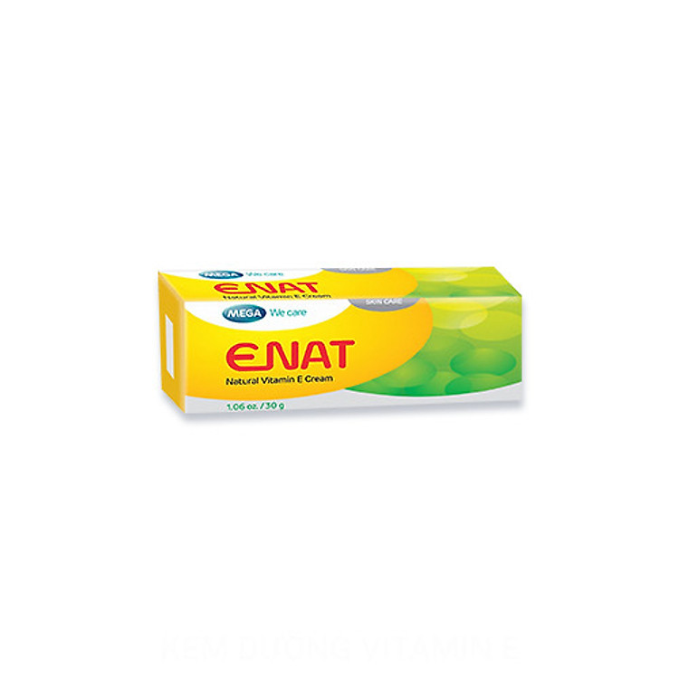 Kem dưỡng ẩm, mờ nếp nhăn - Vitamin E, Jojoba, Vitamin A - ENAT NATURAL VITAMIN E Mega We Care (Tuýp 30g)