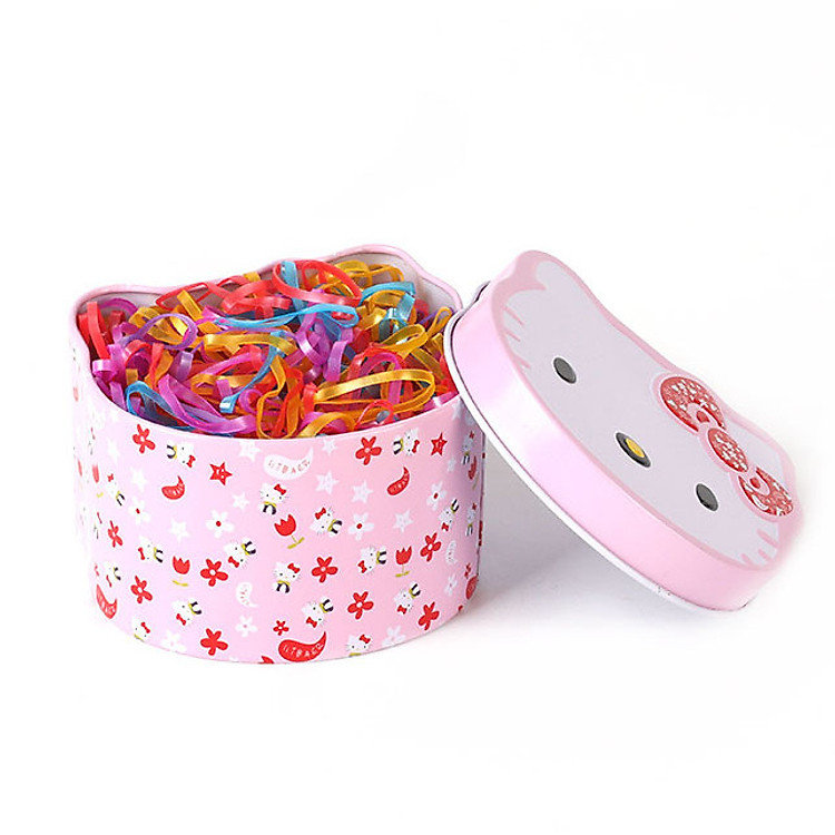 Hộp 500 chun buộc tóc cho bé (nhiều màu)