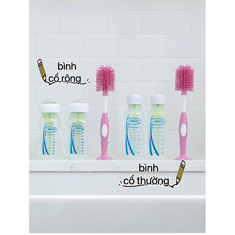 Cọ rửa bình sữa silicone Dr.Brown's Chính hãng Tiết kiệm - Hình ảnh 5