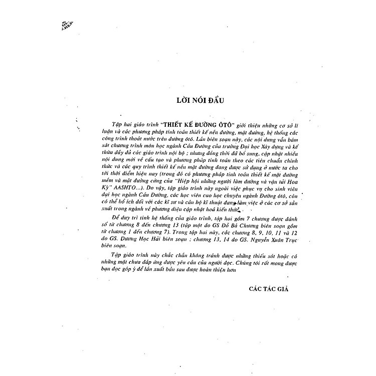 Thiết kế đường ôtô (Tập 2) - Ảnh 2