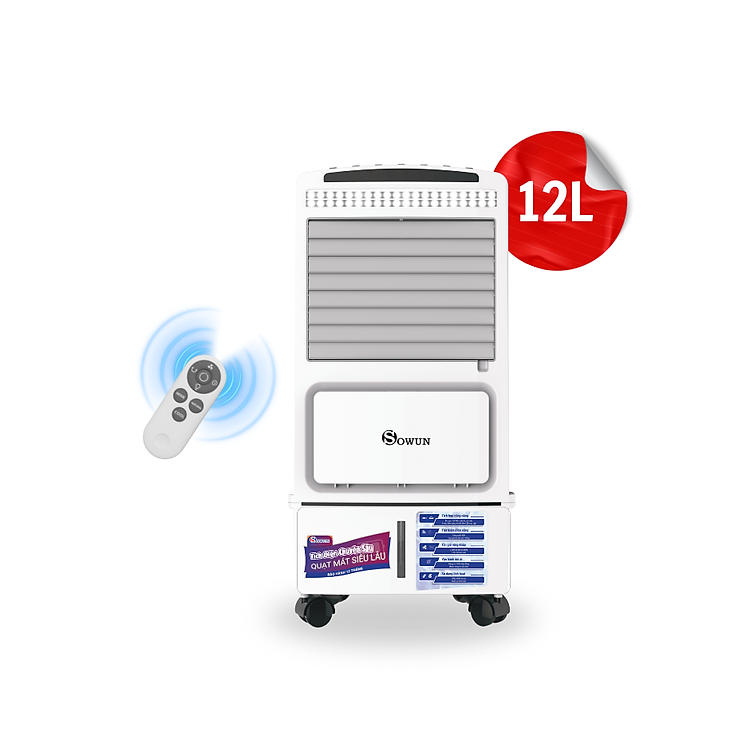 Quạt điều hòa tích điện Sowun SW 808S - Hàng chính hãng