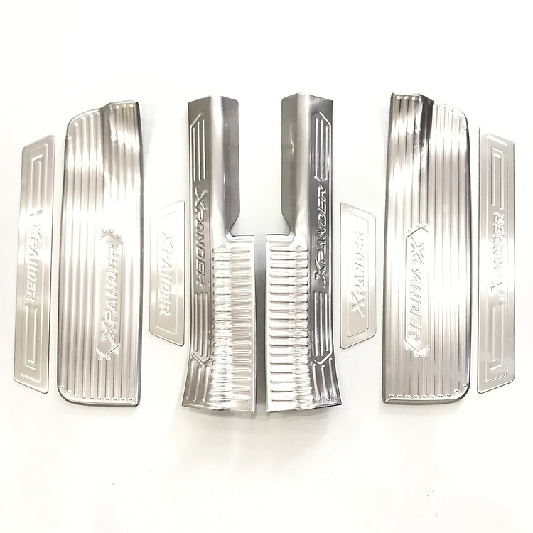 Bộ Ốp bậc, Nẹp bước chân INOX dành cho xe Mitsubishi Xpander