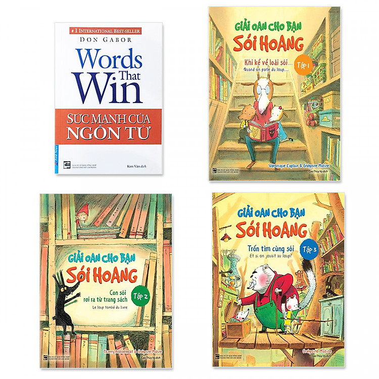 Combo sách gia đình: Sức Mạnh Của Ngôn Từ, Bộ sách thiếu nhi - Giải Oan Cho Bạn Sói Hoang (3 tập)