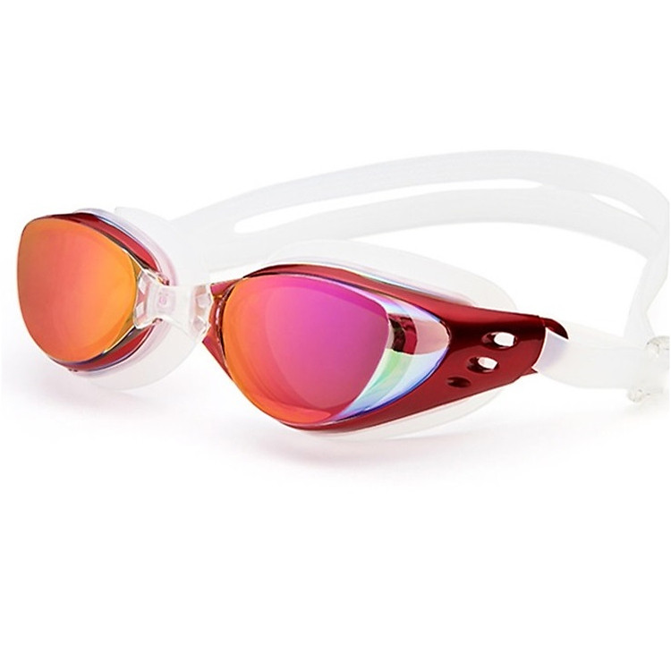 Kính bơi cận 5.0 độ 6200 tráng gương, chống UV - POKI