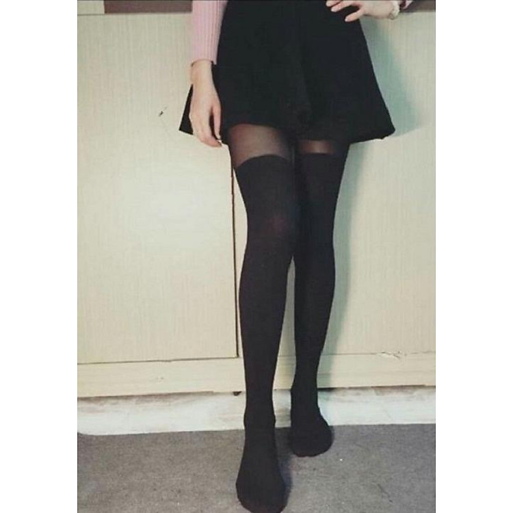 Quần tất mô phỏng bốt Màu Đen