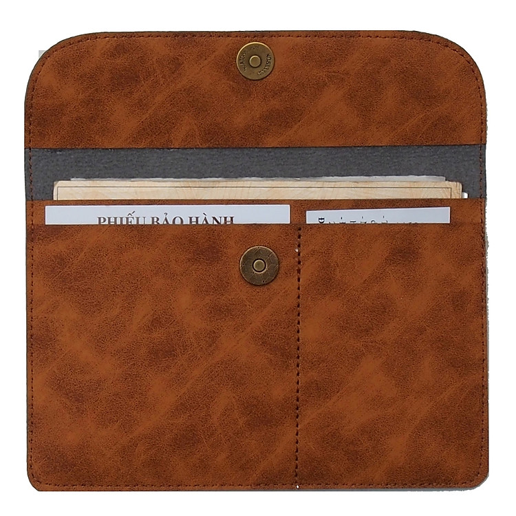 Ví simili đựng giấy tờ xe ô tô - màu vàng