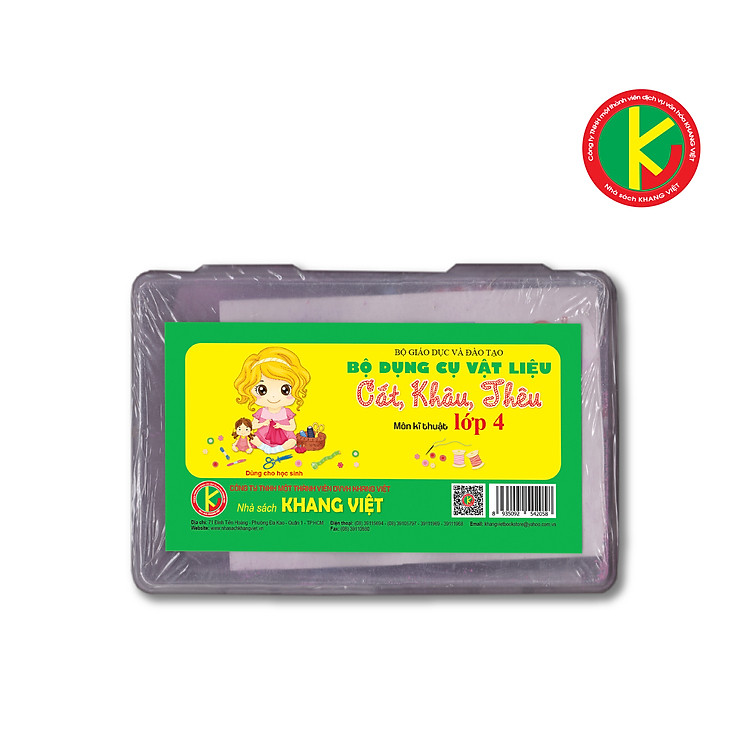 Bộ Dụng Cụ Vật Liệu Cắt, Khâu, Thêu Lớp 4