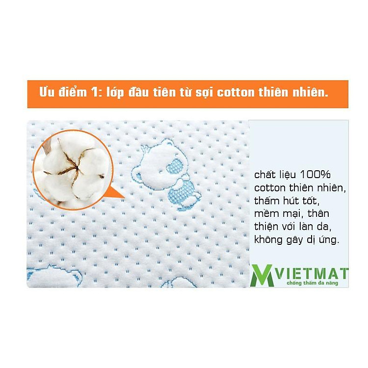 Tấm lót chống thấm VIETMAT màu Hồng Chính hãng Tiết kiệm - Hình ảnh 5