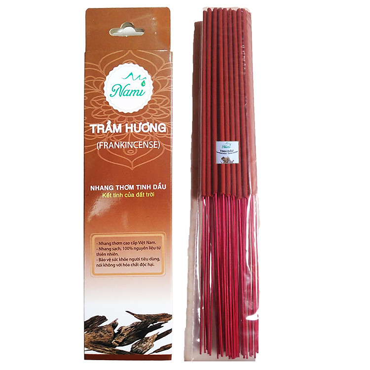 Nhang sạch NAMI 30 cm (chân tăm đỏ)- Nhang Thơm Tinh Dầu Trầm Hương - Loại Cao Cấp