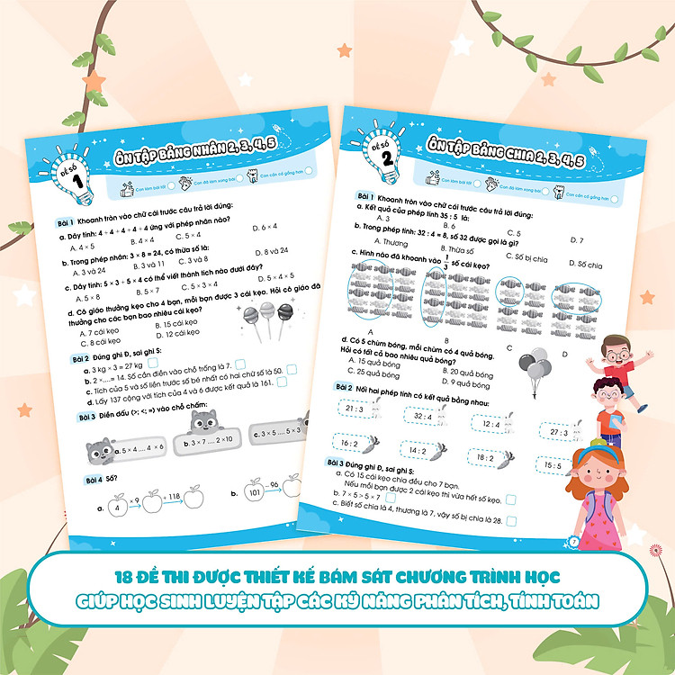 Bộ đề ôn luyện và kiểm tra Toán lớp 3 (Tập 1) - Ảnh 5