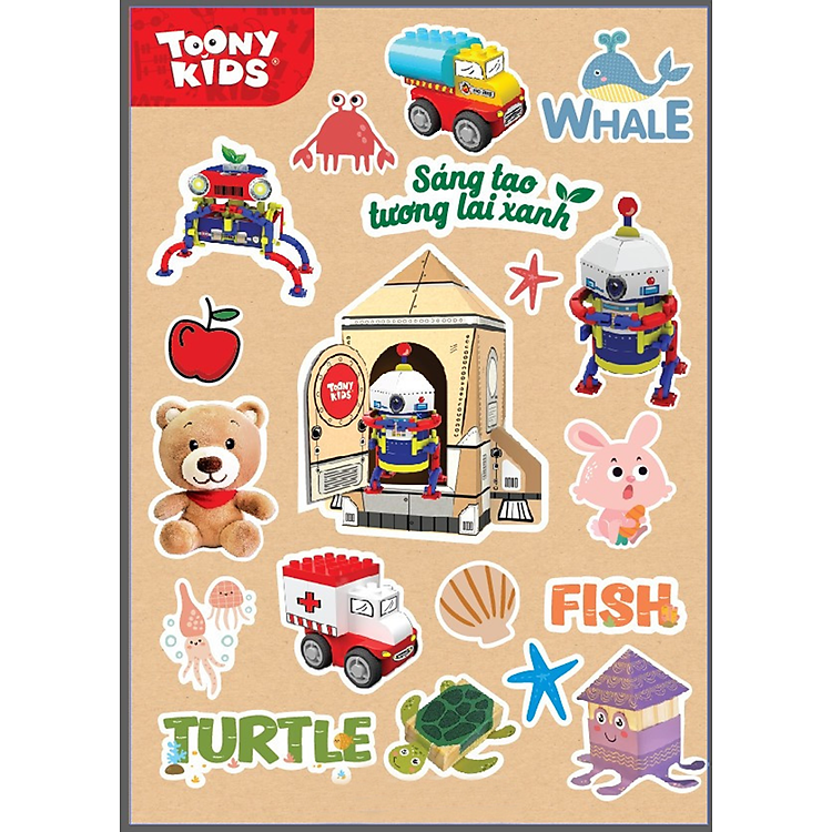 Combo 6 Bộ Đồ Chơi TOONYKIDS Thú Cảm Xúc Chính hãng Giá rẻ - Hình ảnh 5