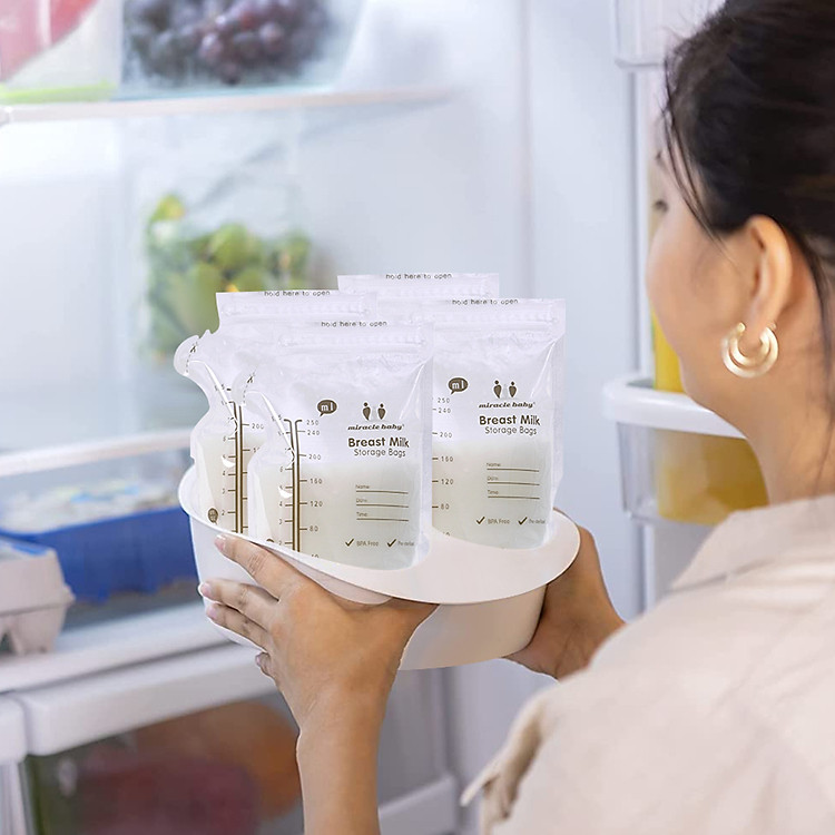 Túi trữ sữa Miracle Baby 250ml - 30 cái Đảm bảo Giá tốt - Hình ảnh 4