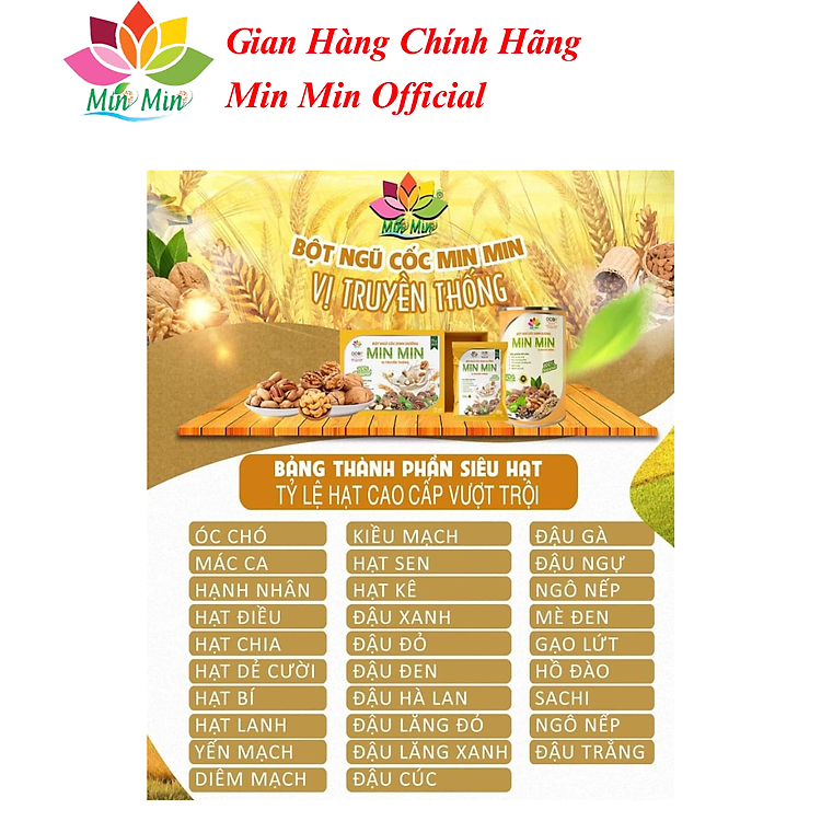 Ngũ Cốc Lợi Sữa Min Min 29 Hạt Uy tín Giá rẻ - Hình ảnh 4