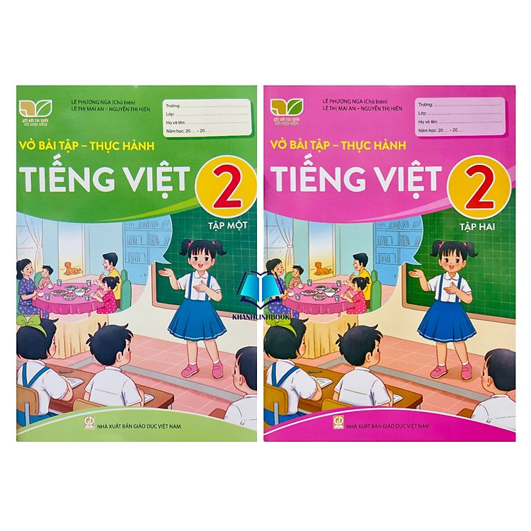 Combo Vở Bài Tập – Thực Hành Tiếng Việt Lớp 2 Tập 1 + 2 (Kết Nối Tri Thức Với Cuộc Sống)