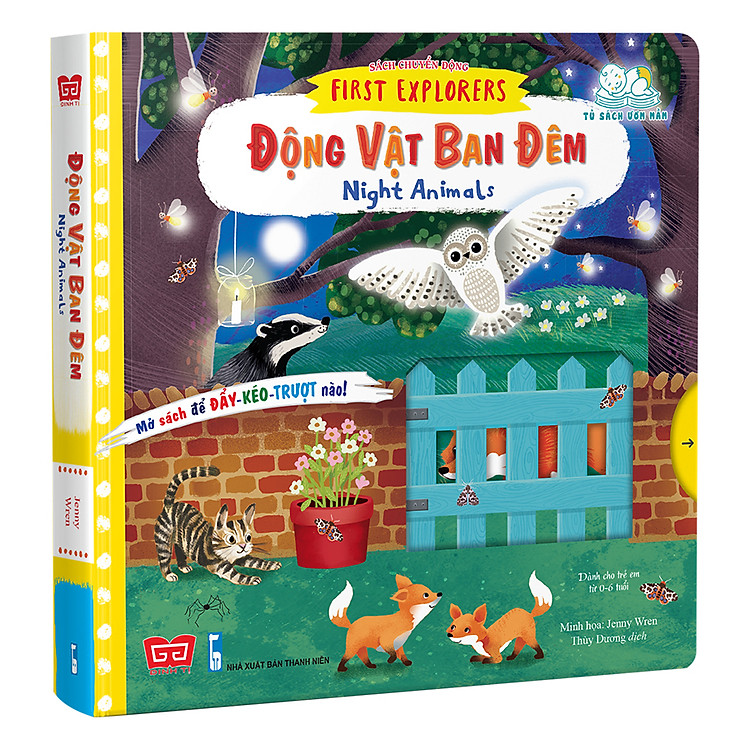 Sách Tương Tác – Sách Chuyển Động – First Explorers – Night Animals