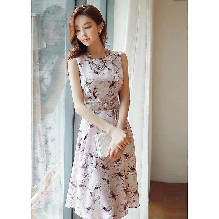 Đầm Nữ Xòe Hoa Lanny NT3211N