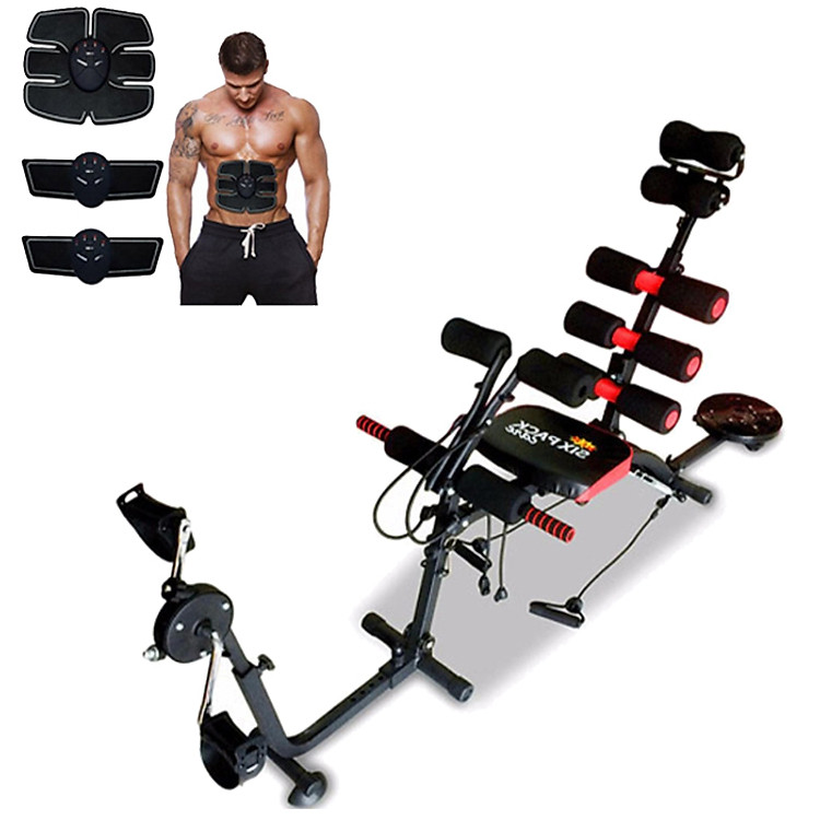 Combo Máy tập cơ bụng đa năng New six pack care 2018 + Máy massage xung điện EMS