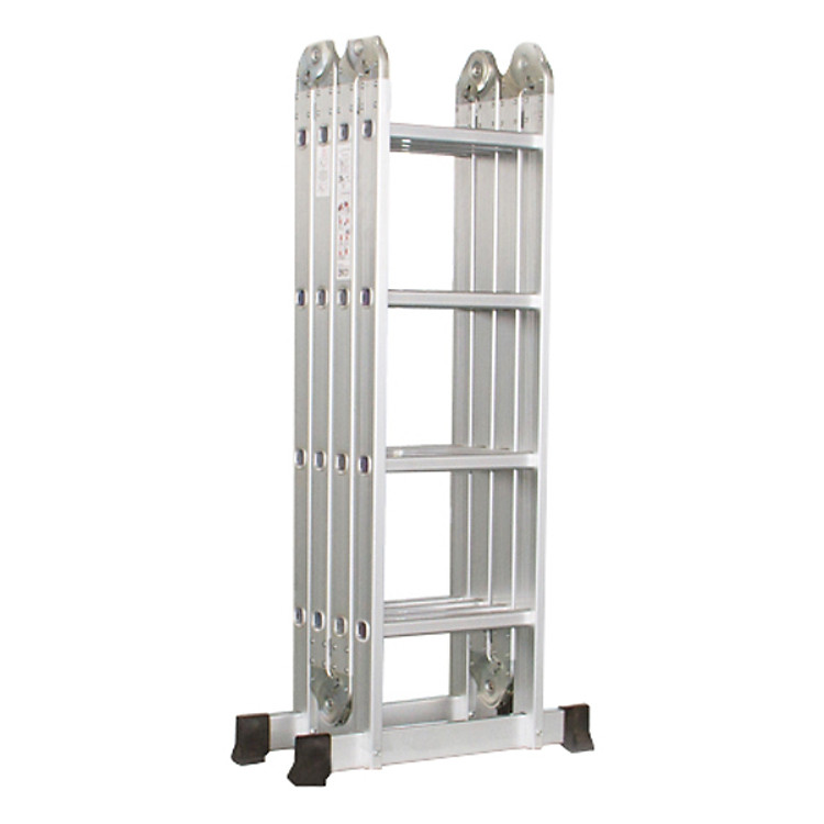 Thang Nhôm Gấp 4 Đoạn DIY TLG-4D cao chữ A tối đa 2.3m