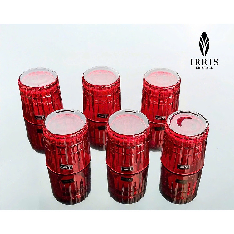 Bộ 6 cốc pha lê thuỷ tinh Irris GT8181 Hàng chính hãng