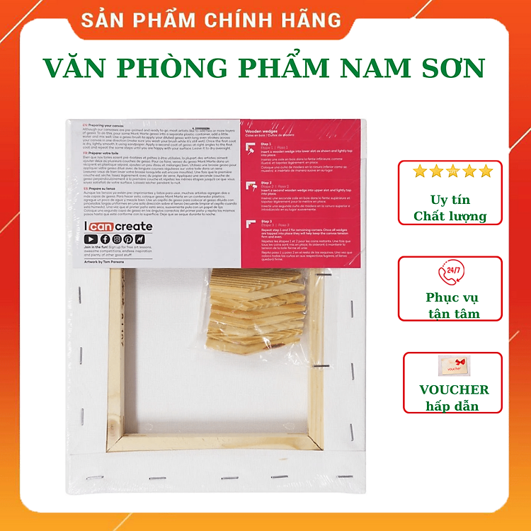 Khung Canvas Mont Marte 10cm x 10cm - Ảnh 2