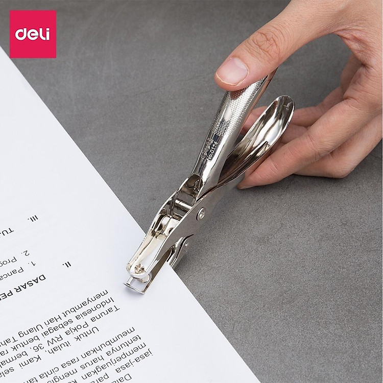Kìm Bấm Đục Lỗ Giấy Deli E0114 - Ảnh 5