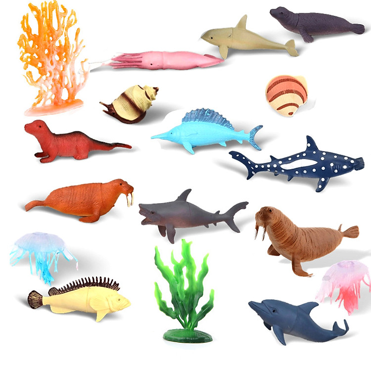 Bộ 12 đồ chơi Sinh vật Biển Chính hãng Giá rẻ - Hình ảnh 2