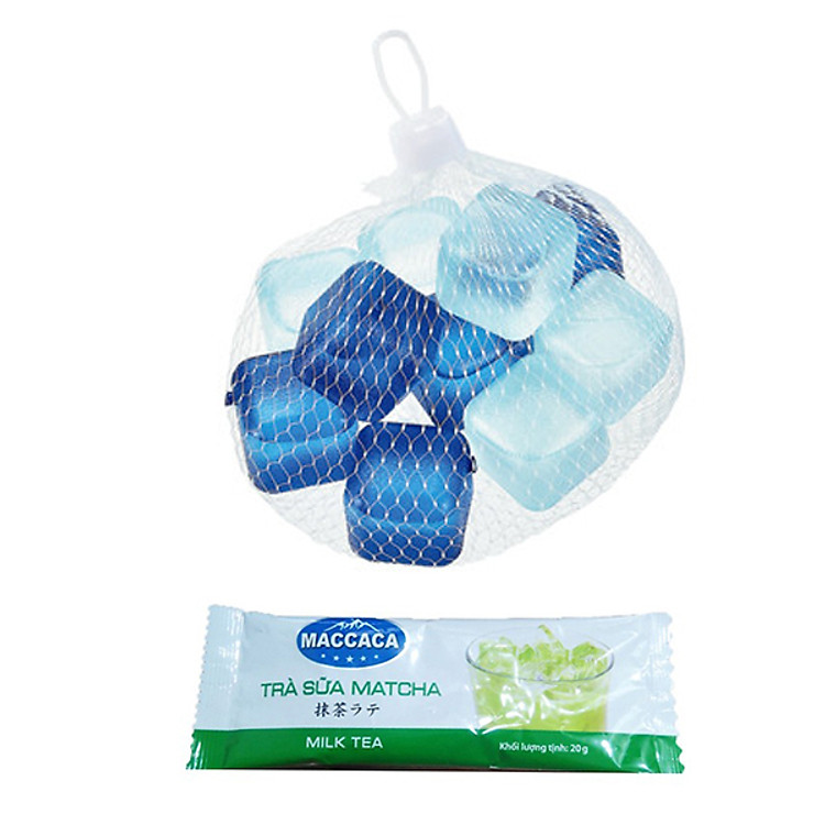 Combo 10 Viên Đá Lạnh Không Tan Ice Cube Nhật Bản + Tặng Trà Sữa Matcha / Cafe Macca