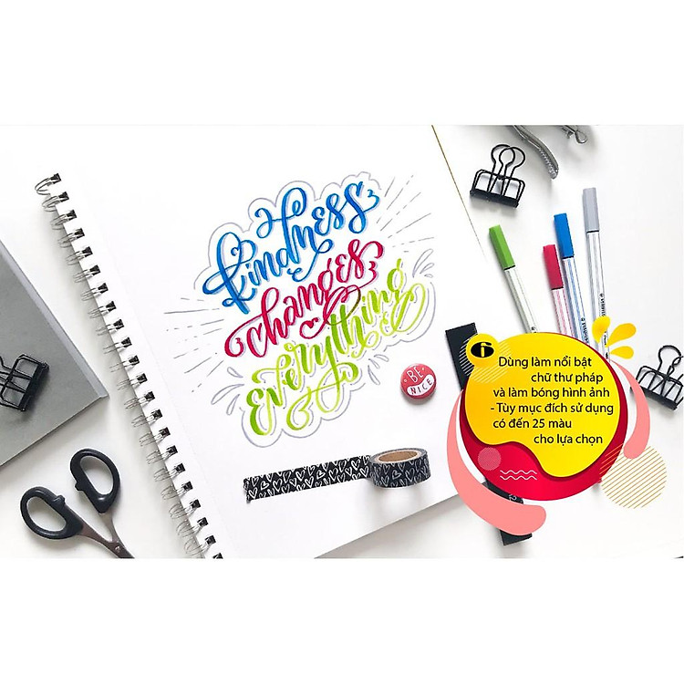 Hộp Bút Lông Màu STABILO Pen 68 Brush (10 cây)