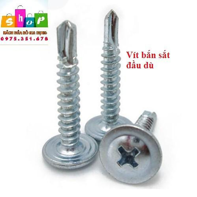 Vít bắn sắt đầu dù, vít sàn dù