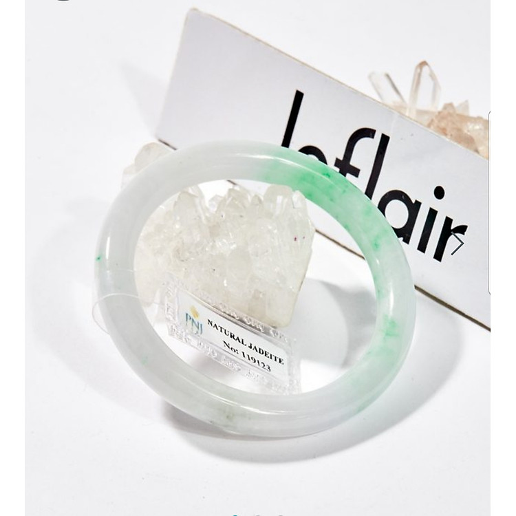 Vòng Tay Cẩm Thạch Phỉ Thúy Jadeite 52 mm (Kiểm định PNJ)