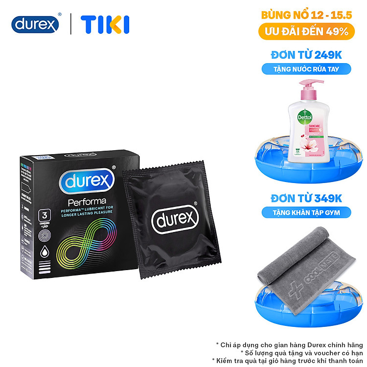Bao cao su Durex Performa 3 bao