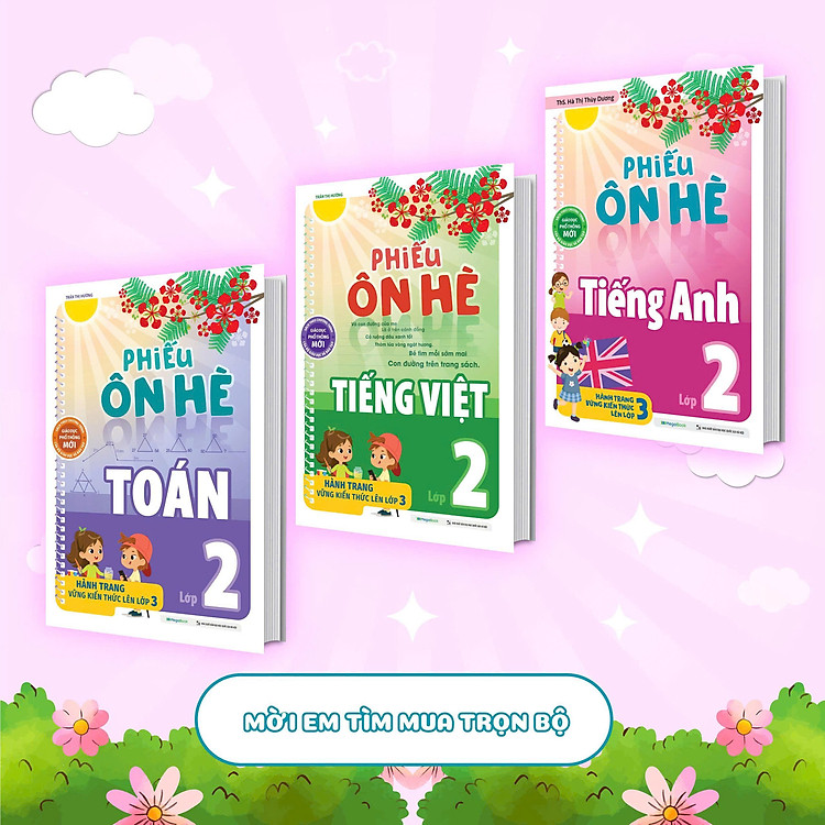 Phiếu Ôn Hè Toán - Tiếng Việt - Tiếng Anh Lớp 2 - Ảnh 2