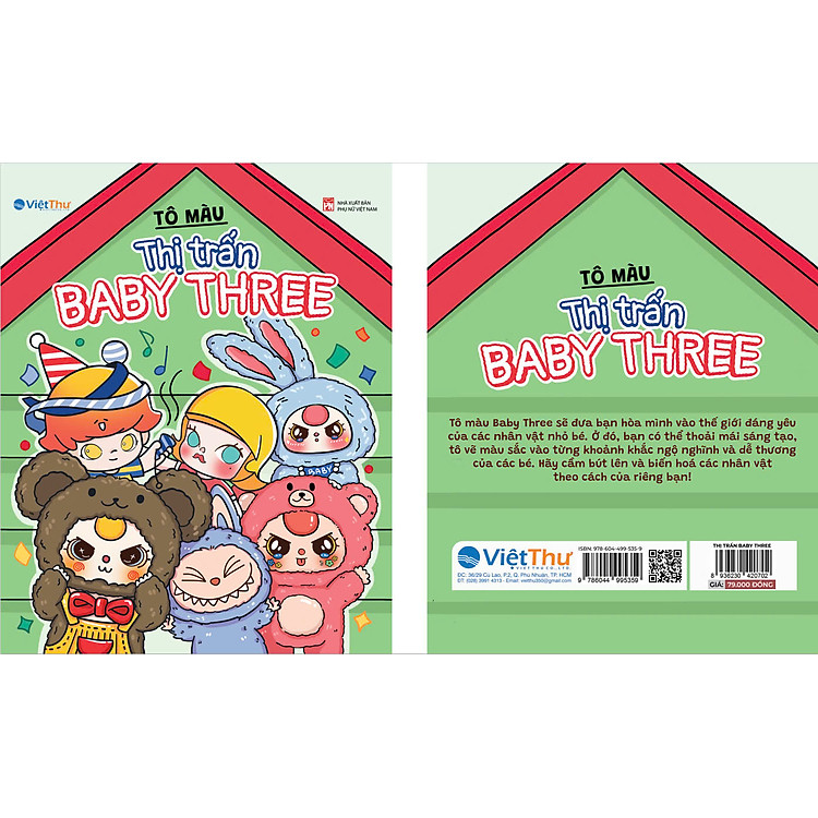 Thị trấn Baby Three - Sách tô màu - Ảnh 2