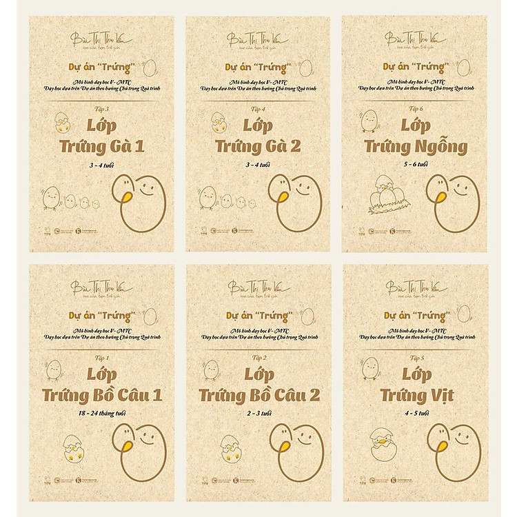 Sách - Dự án Trứng - Mô hình V – MTC, dạy học dự trên Dự án theo hướng Chú trọng Quá trình (Cuốn lẻ)