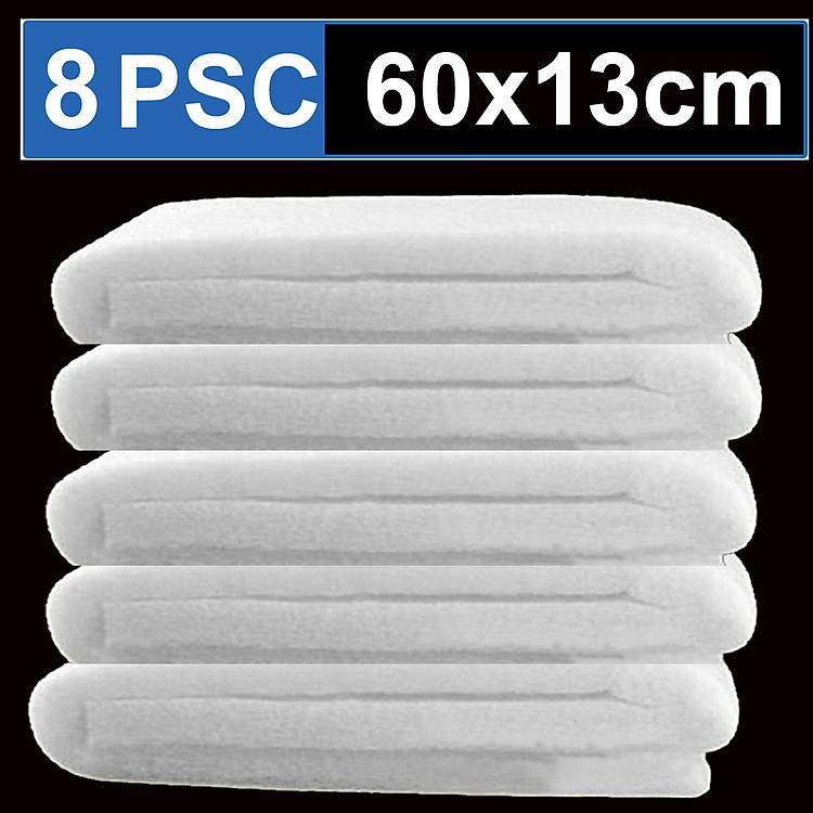 Bộ 8 Bông Lọc Bể Cá Hoàng Nam Trắng 60x13cm - Lọc Nước Hồ Cá Cao Cấp, Giá Tốt