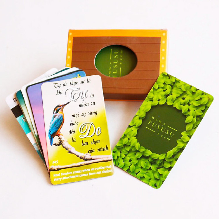 Hòm kho báu Tập 1 - Bộ 52 thẻ ảnh tạo động lực truyền cảm hứng Fususu (song ngữ, mới)