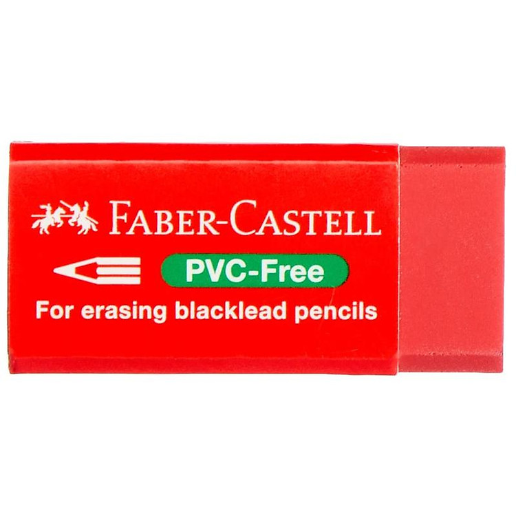 Gôm Tẩy Faber-Castell 189531 - Màu Đỏ - Ảnh 2